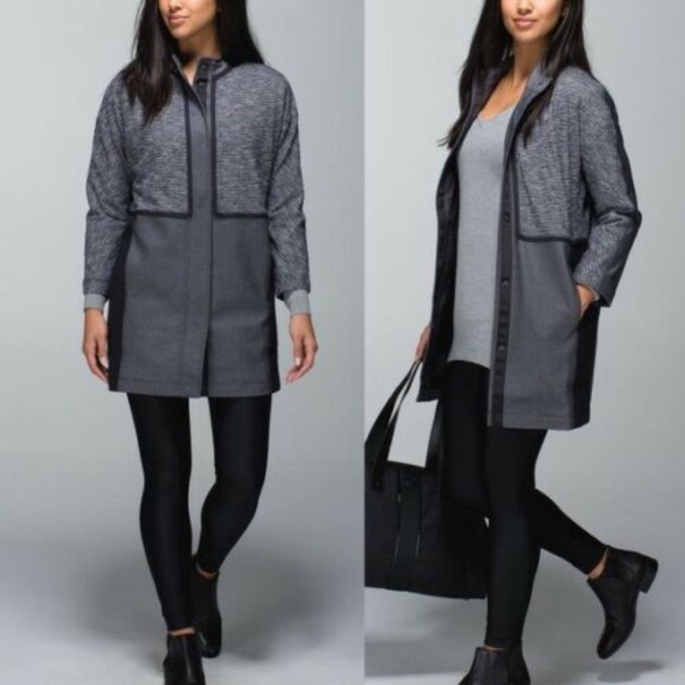 Lululemon Cocoon Car Coat Wicking Luon HW9483b - Picture 10 of 11